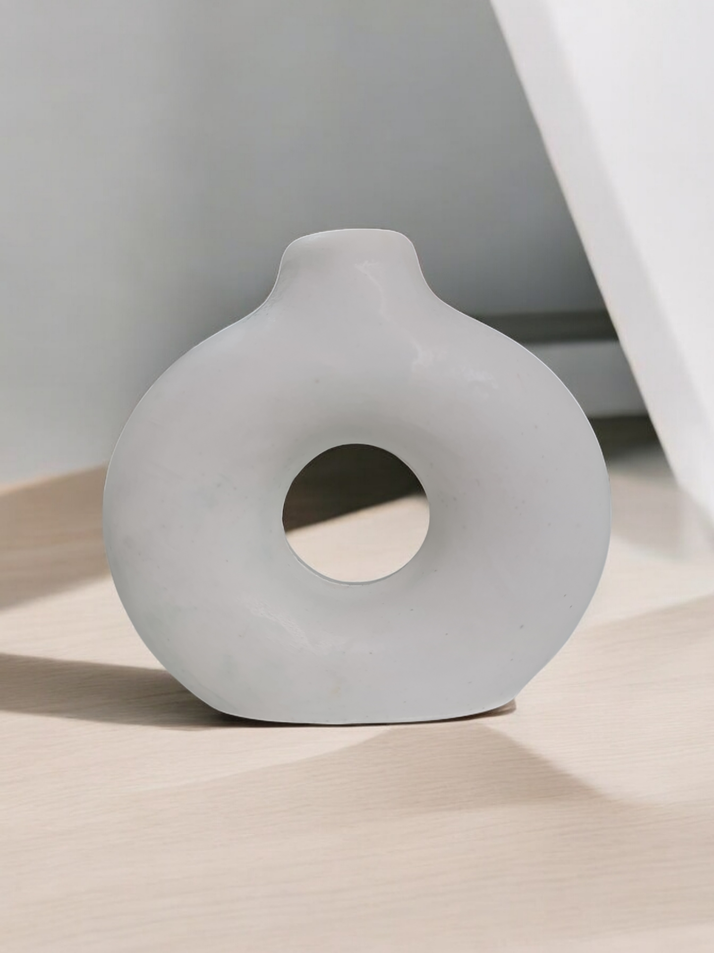 Bohem Halka Vazo Beyaz