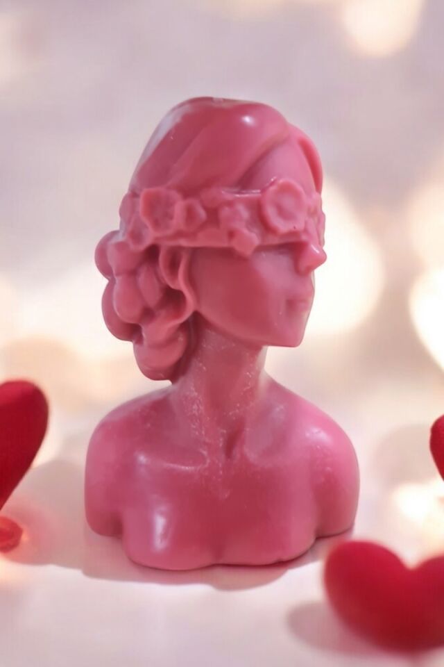 Kadın Pembe 2li Mum Seti