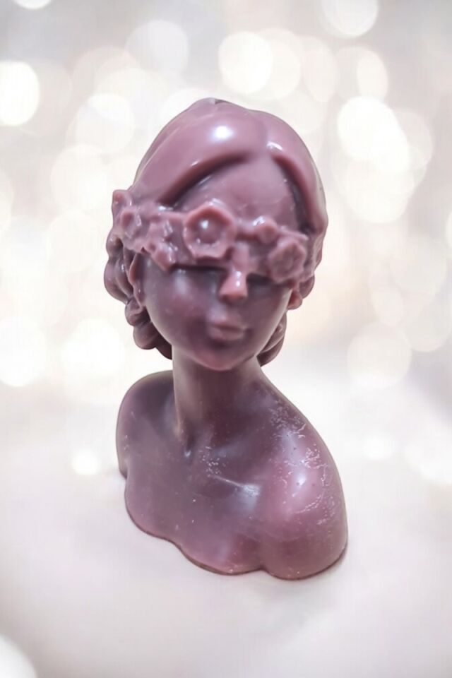 Kadın Mürdüm 2li Mum Seti