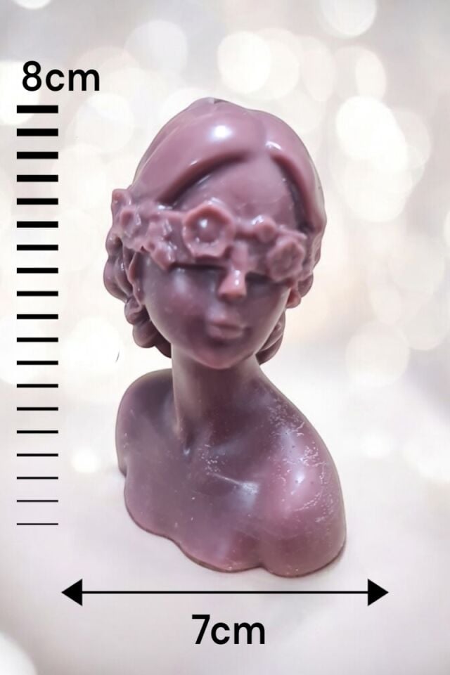 Kadın Mürdüm 2li Mum Seti