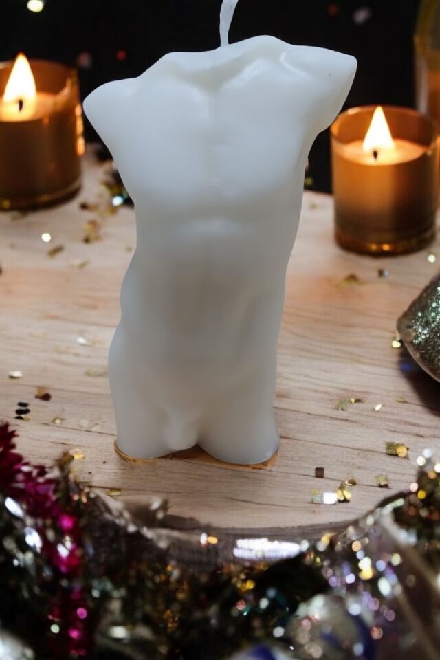 +18 Kadın&Erkek Beyaz Mum