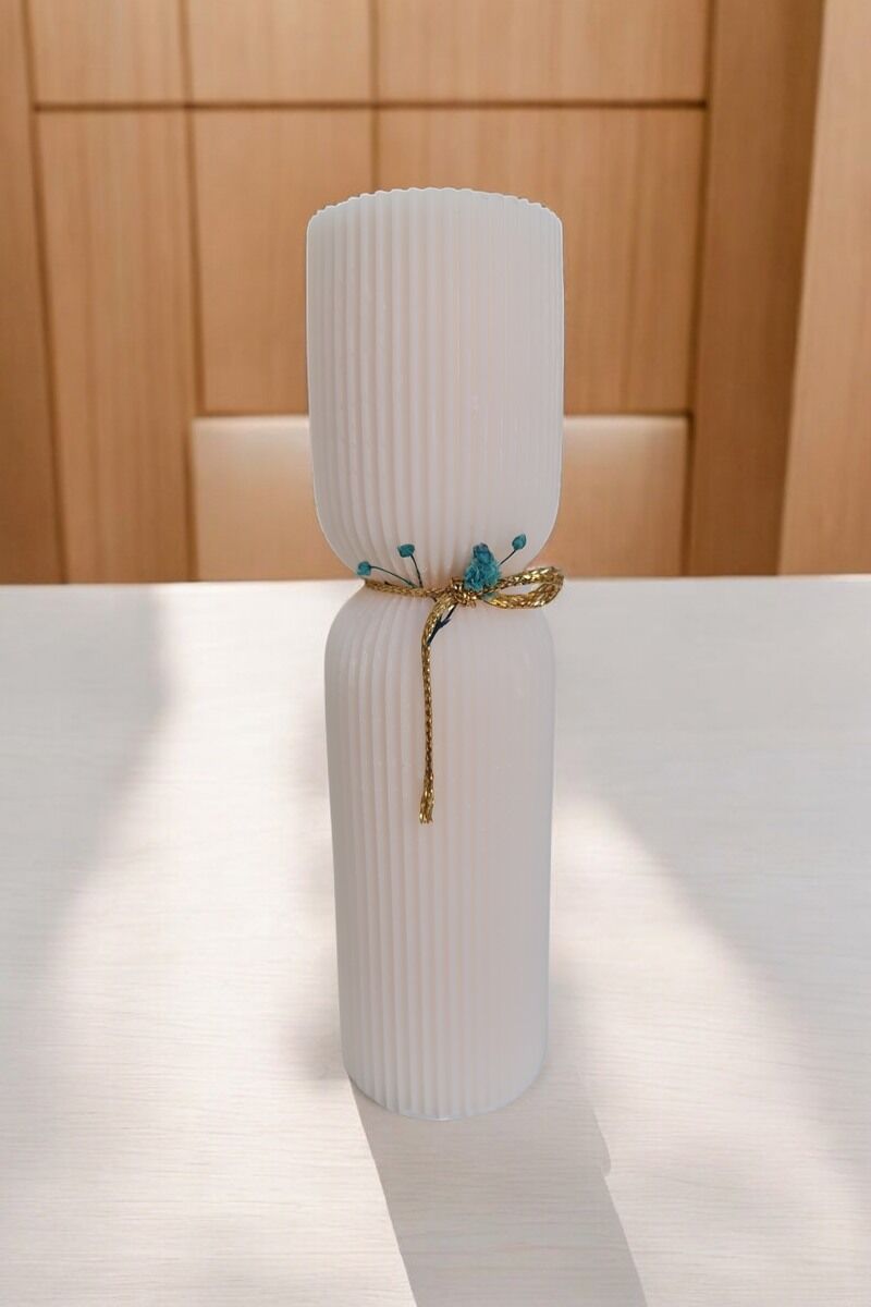 Uzun Şerit Mum Beyaz