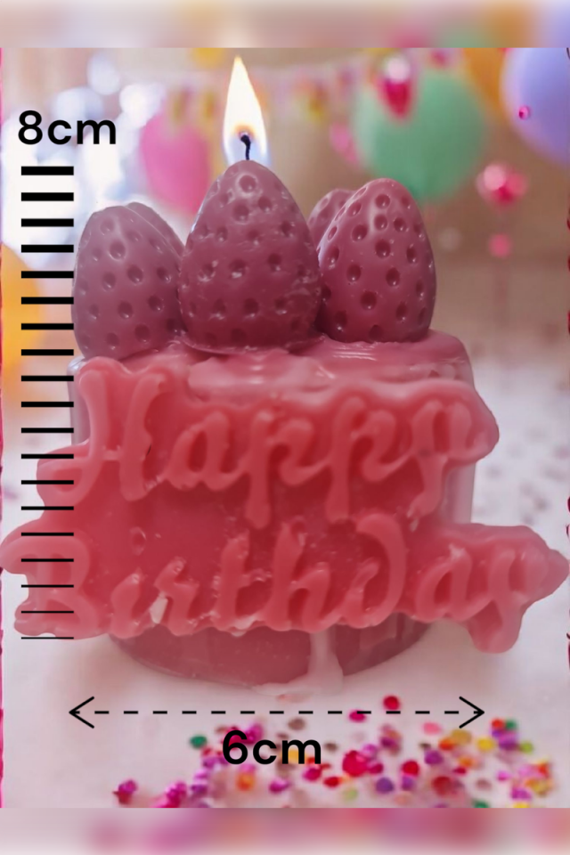 Happy Birthday Çiçekli Mum