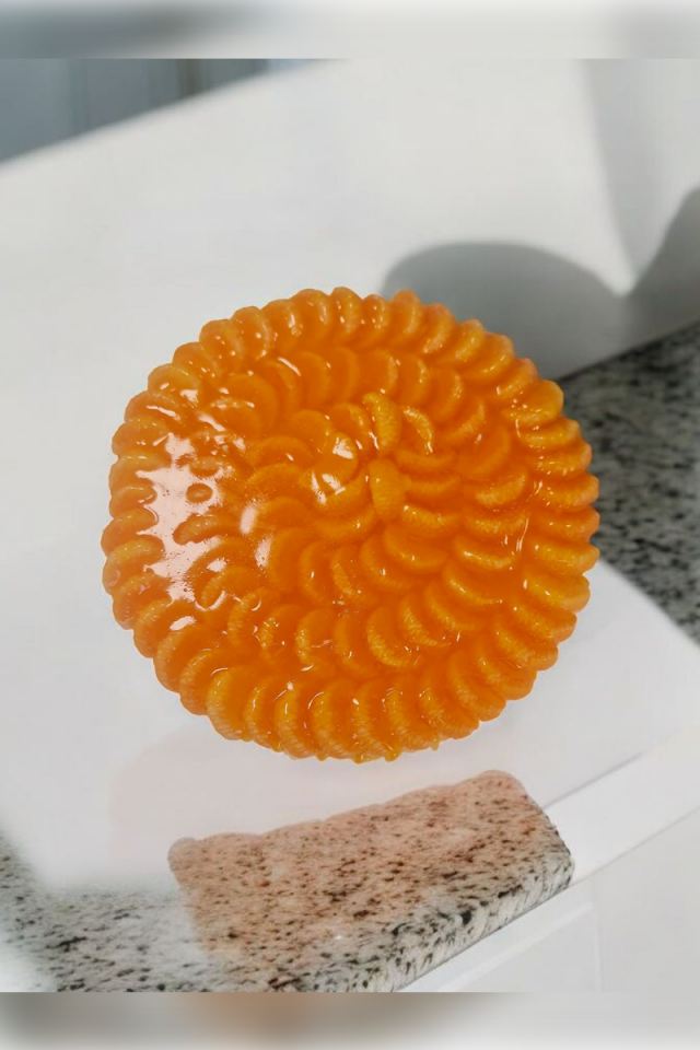 Mandalinalı Pasta Büyük Boy Mum