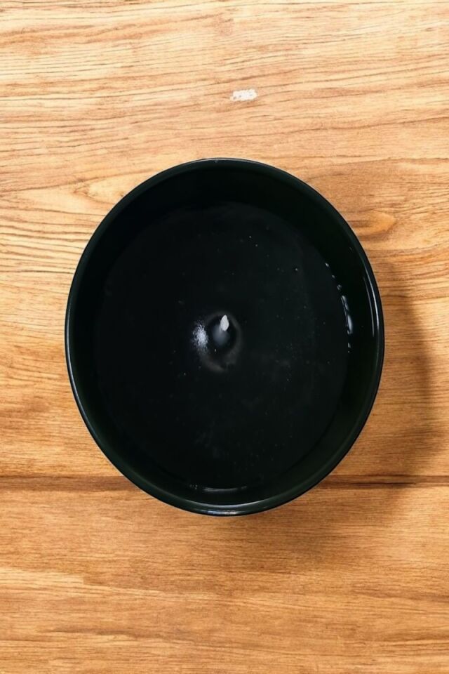 Yeşil Bardak Şeffaf Mum