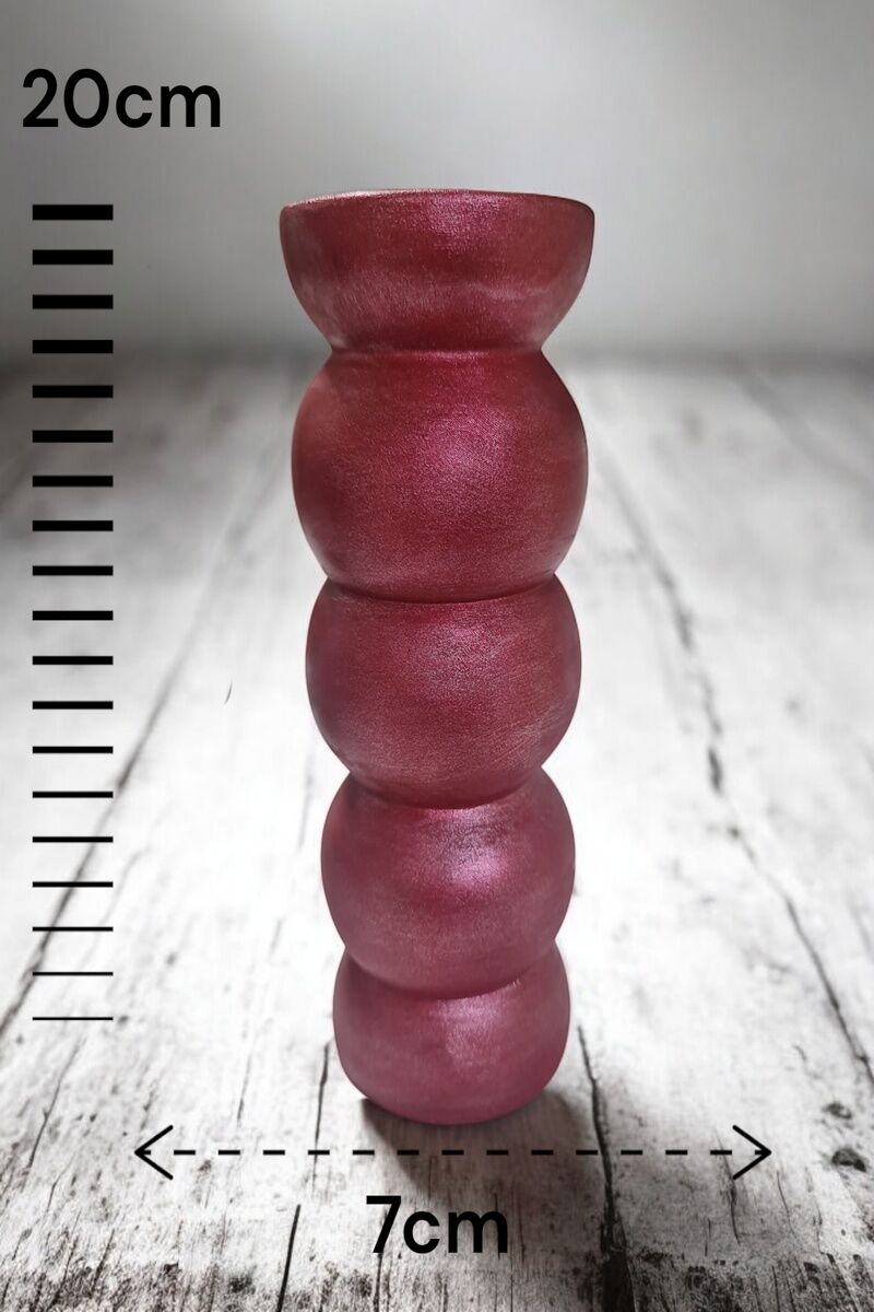 Yuvarlak Vazo Kırmızı Rengi