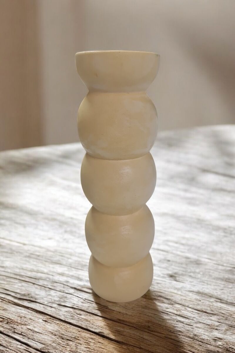 Yuvarlak Vazo Sarı Rengi