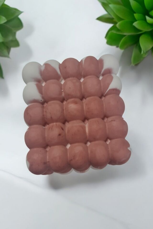 Beton Bubble Taş Dekor Pembe&Beyaz