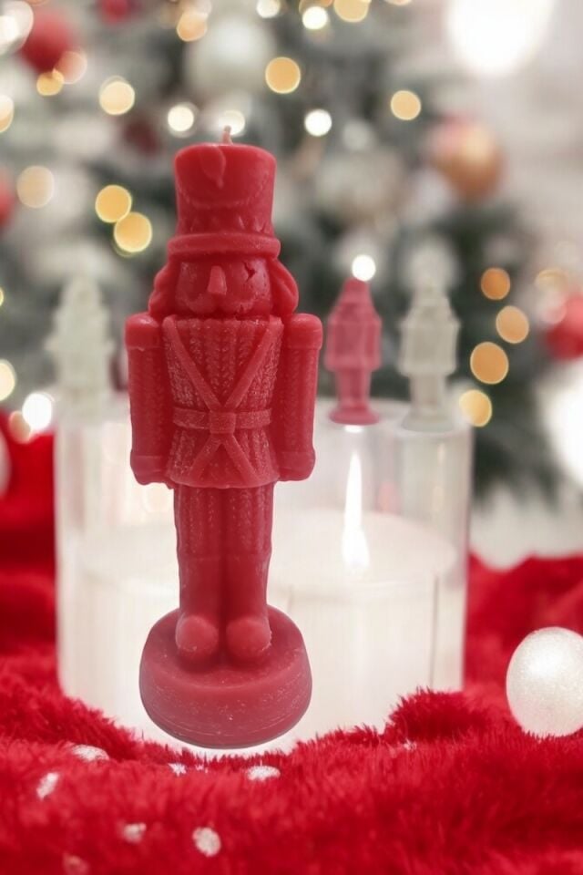 Kurşun Asker Kırmızı Mum