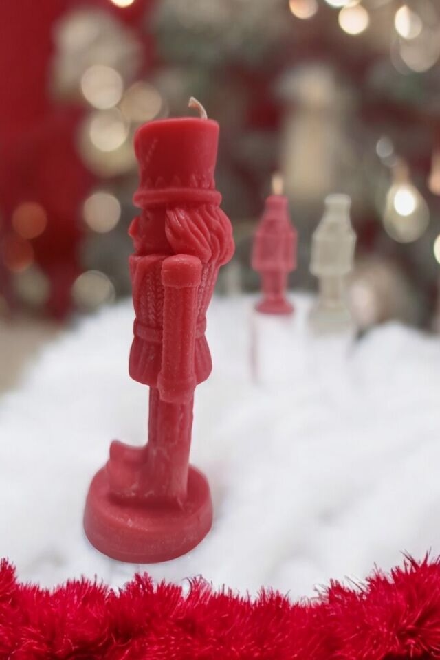 Kurşun Asker Kırmızı Mum