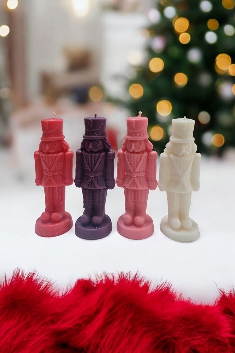 4lü Kurşun Asker Mum Seti