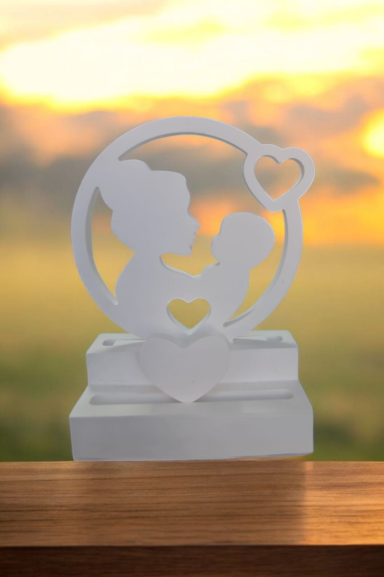 Kucaklaşan Anne Bebek Biblo