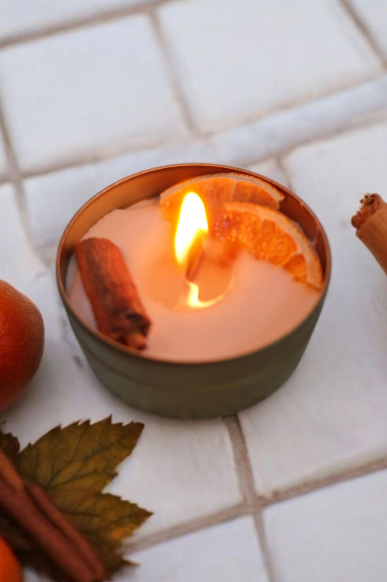 Teneke Kutu Aromaterapi Mum