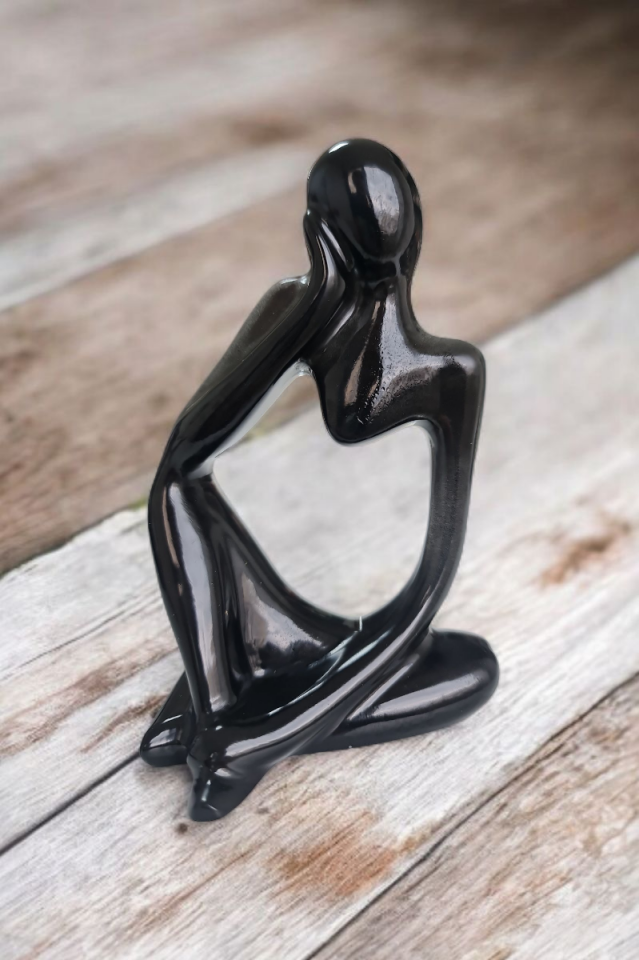 3lü Heykel Seti İnsan Figürlü Vücut Biblo