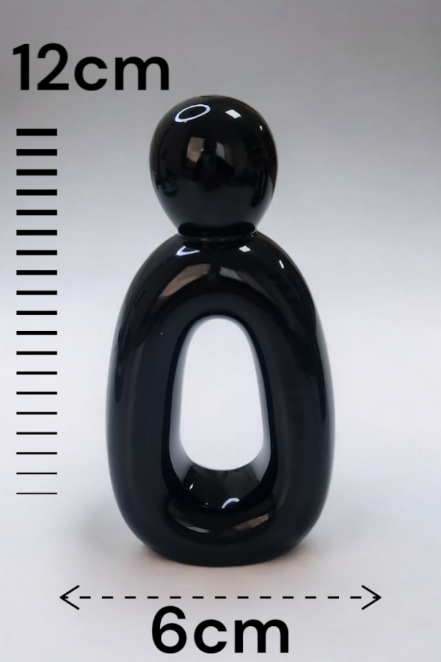 Soyut Aile Biblo Seti Epoksi Siyah