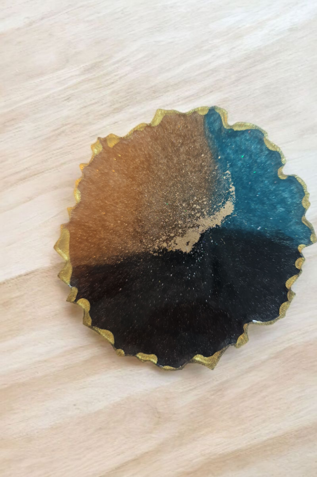 Epoksi Çay Bardağı Altlığı Seti Karışık