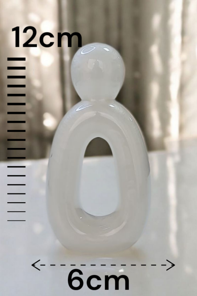 Soyut Aile Biblo Seti Epoksi Beyaz